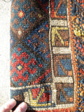 Semi-Antique Kurdish Jaff Tribal Rug