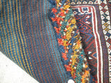 Antique Persian Bakhtiari Saddle Bag Rug Mixed Technique