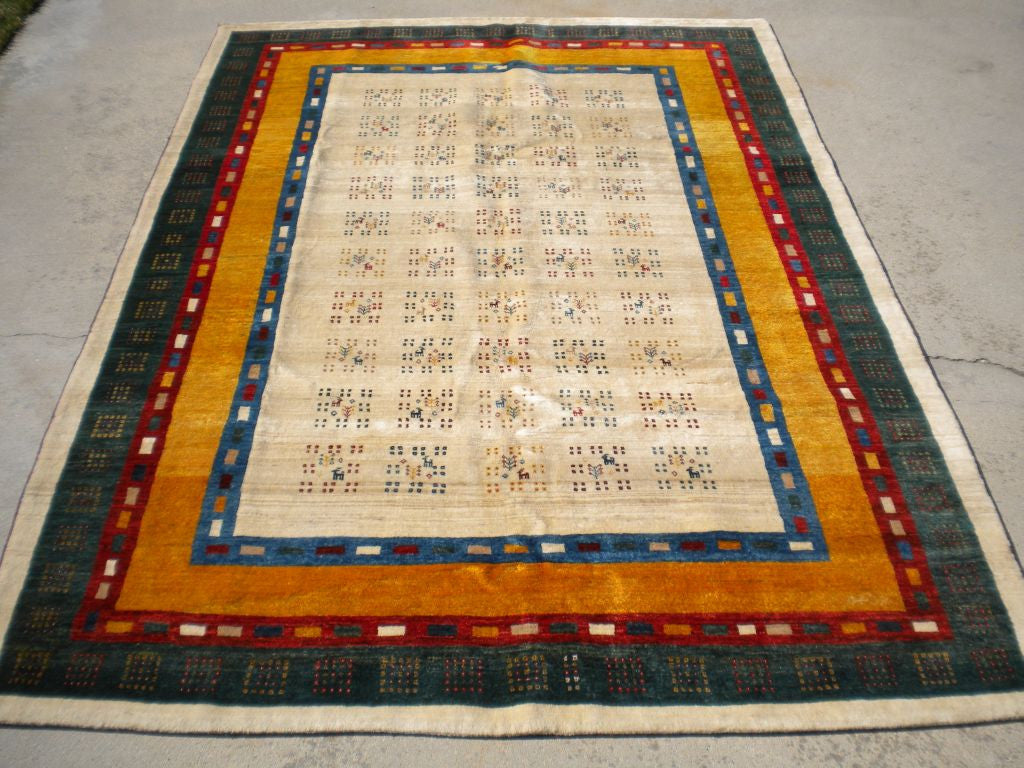 ギャベ GABBEH (Shatranji) New Persian Gabbeh Rug – RUG Curator