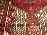 Vintage Persian Hand-Knotted Village Hamadan Rug    3'2"x 5'4     SOLD