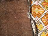 Vintage Turkish Grain Bag textile Rug. SOLD