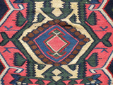 Semi-Antique Persian Bijar Kilim Rug