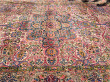 Antique Persian Yazd Oriental Carpet.  10’3”x 15’