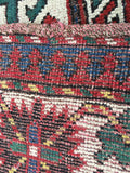 1880’s Antique Armenian Caucasian Oriental Rug Key Hole Design    SOLD