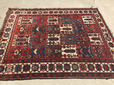 Antique Persian Hand-Knotted Garden Design Bakhtiari.  5’5”x 6’9” thanks SOLD