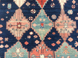 Used Turkish Azeri Hand-Knotted Oriental Carpet  6’10”x 9’7”