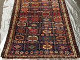 1900’s Antique Persian Kurdish Rug   4’8”x 6’5”              SOLD