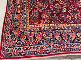 Vintage Persian Hand-Knotted Sarouk