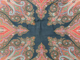 Antique Paisley Jacquard Loom Shawl     5'10"x 6'1"