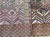 Vintage Turkoman Tribal Rug   4'4"x 4'11"