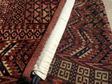 Vintage Turkoman Tribal Rug   4'4"x 4'11"
