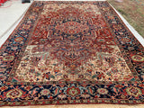 1900’s Antique Persian Heriz Oriental Rug 9’7”x 12’9” SOLD