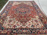 1900’s Antique Persian Heriz Oriental Rug 9’7”x 12’9” SOLD