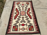 Antique JB Moore Navajo Rug Crystal Trading Post Storm Pattern   SOLD