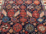 New Afghanistan Hand Knotted Antique Recreation Of Khamseh Tribal Oriental Rug 5’2”x 8’1”  SOLD