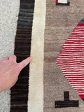 Antique Crystal Navajo Rug 4’2”x6’4” SOLD