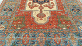New Afghanistan Hand Knotted Antique Recreation Of 19th Century Persian Bakhshayish
