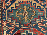 Late 1800’s Caucasian Moghan Oriental Rug. 3’3”x 8’9”. SOLD