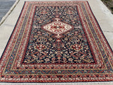 New Hand Knotted Antique Recreation Of 19th Century Ghashghai.  SOLD