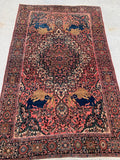 1890’s Antique Hand Knotted Persian Ferahan Oriental Rug. 6’7”x 4’1” SOLD