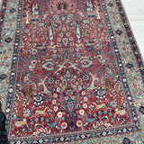 Antique Persian Kashan Oriental Rug 4’7”x 6’6”