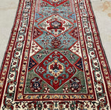 Afghanistan Hand Knotted Antique Recreation of 19 Century Persian Ghashghai 4’x 8.’ SOLD