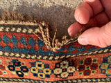 Antique 1880’s Southern Caucasian Gendje Oriental Rug 3’8”x 8’6”
