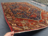 New Afghanistan Hand Knotted Antique Recreation of 19th Century Persian Ghashghai