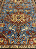 New Afghanistan Hand Knotted Antique Recreation of 19th Century Persian Ghashghai 5’x 7’9”