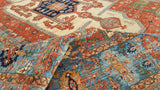 New Afghanistan Hand Knotted Antique Recreation Of 19th Century Persian Bakhshayish