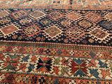 Antique 1880’s Southern Caucasian Gendje Oriental Rug 3’8”x 8’6”