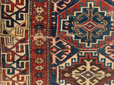 Late 1800’s Caucasian Moghan Oriental Rug. 3’3”x 8’9”. SOLD