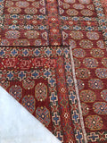 New Afghanistan Hand Knotted Antique Recreation of 19th Century Turkoman Oriental Rug 5’5”x 7’5”