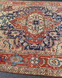 Antique 1900’s Heriz Oriental Rug 8’10”x 11’8” SOLD