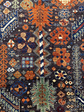 New Afghanistan Hand Knotted Antique Recreation Of 19th Century Persian Ghashghai 9’x 12’