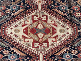 New Hand Knotted Antique Recreation Of 19th Century Ghashghai.  SOLD
