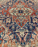 Antique 1900’s Heriz Oriental Rug 8’10”x 11’8” SOLD