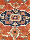 New Afghanistan Hand Knotted Antique Recreation Of Persian 1800’s Serapi.  12’x 17’5” SOLD