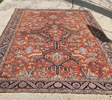 1920’s Antique Persian Gorevan Heriz Oriental Rug 8’6”x 10’9” SOLD