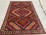 New Afghanistan Hand Knotted Antique Reproduction of 19th Century Baluch. 6’x 8’6”