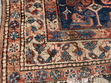 Antique Persian Heriz Hand Knotted Oriental Rug 4’x 4’6” SOLD