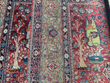 Antique Persian Kashan Oriental Rug 4’7”x 6’6”