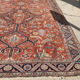 1920’s Antique Persian Gorevan Heriz Oriental Rug 8’6”x 10’9” SOLD