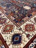 New Afghanistan Hand Knotted Antique Recreation Of 19th Century Persian Ghashghai 9’x 12’