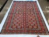 New Afghanistan Hand Knotted Antique Recreation of 19th Century Turkoman Oriental Rug 5’5”x 7’5”