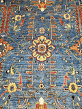 New Afghanistan Hand Knotted Antique Recreation of 19th Century Persian Oriental Rug