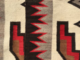 Antique JB Moore Navajo Rug Crystal Trading Post Storm Pattern   SOLD