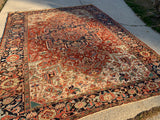 1900’s Antique Persian Heriz Oriental Rug 9’7”x 12’9” SOLD