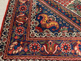 Vintage Hand Knotted Bakhtiari Oriental Rug. 4’5”x 7’
