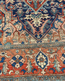 Antique 1900’s Heriz Oriental Rug 8’10”x 11’8” SOLD